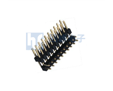 2.54mm 双排双塑90度弯针 排针