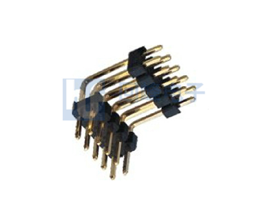 2.54mm 双排双塑90度弯针 排针