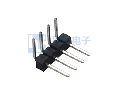 2.54mm 单排 90°DIP 排针  回峰