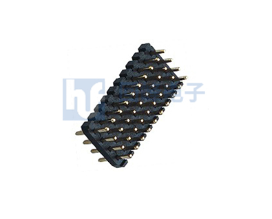 2.0mm 单层四排 180°DIP 排针