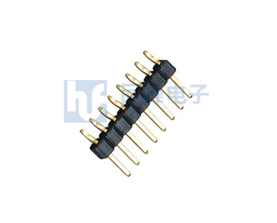 2.0mm 单层单排 90°SMT 排针