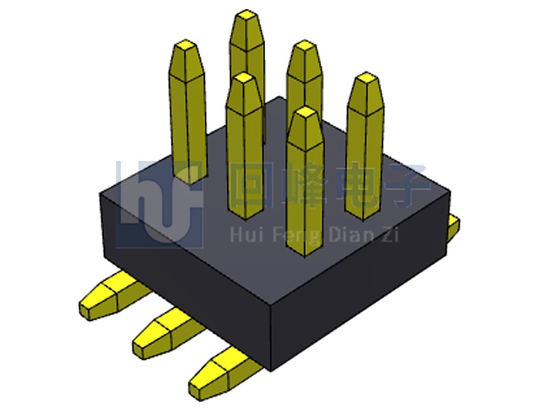1.0mm 单塑 SMT 2*40PIN 排针