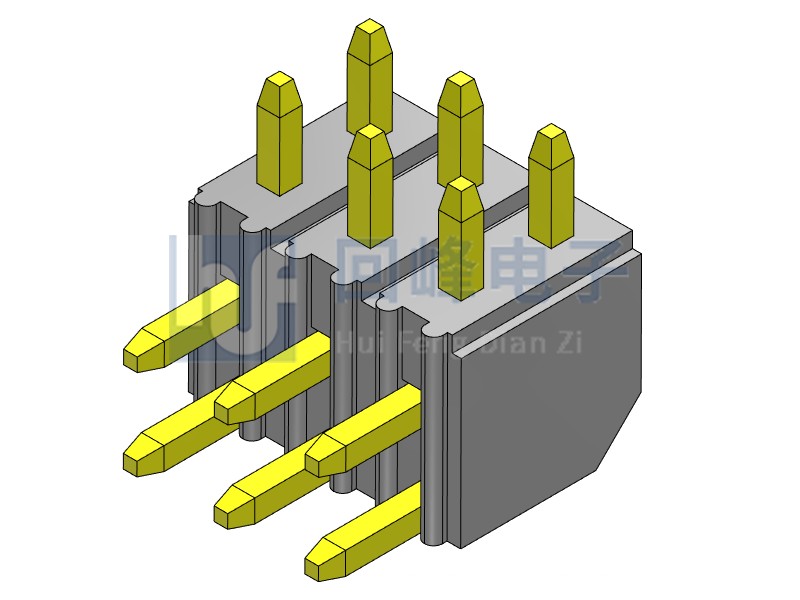 2.0mm 单塑  90度 2*40PIN 排针