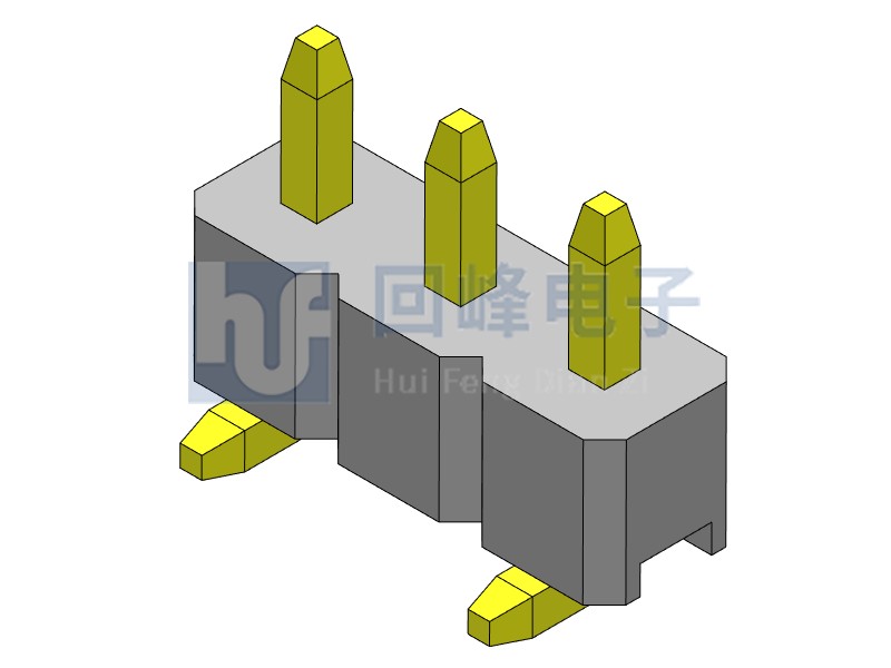 2.0mm 单塑 SMT 180度 1*40PIN 排针