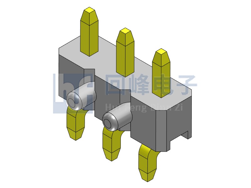 2.0mm 单塑 SMT 90度 1*40PIN 排针