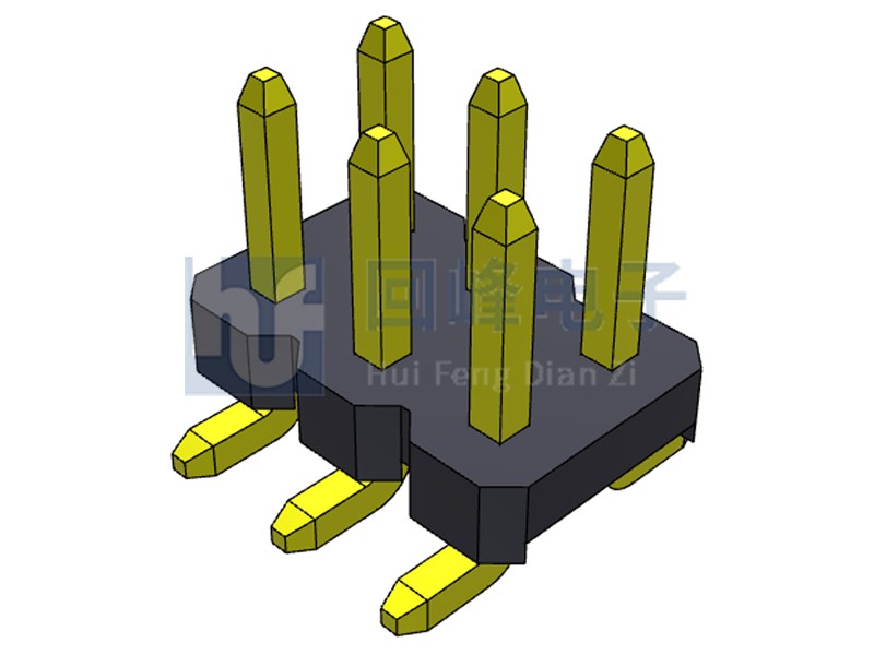 2.54mm 单塑 SMT 180度 2*40PIN 排针