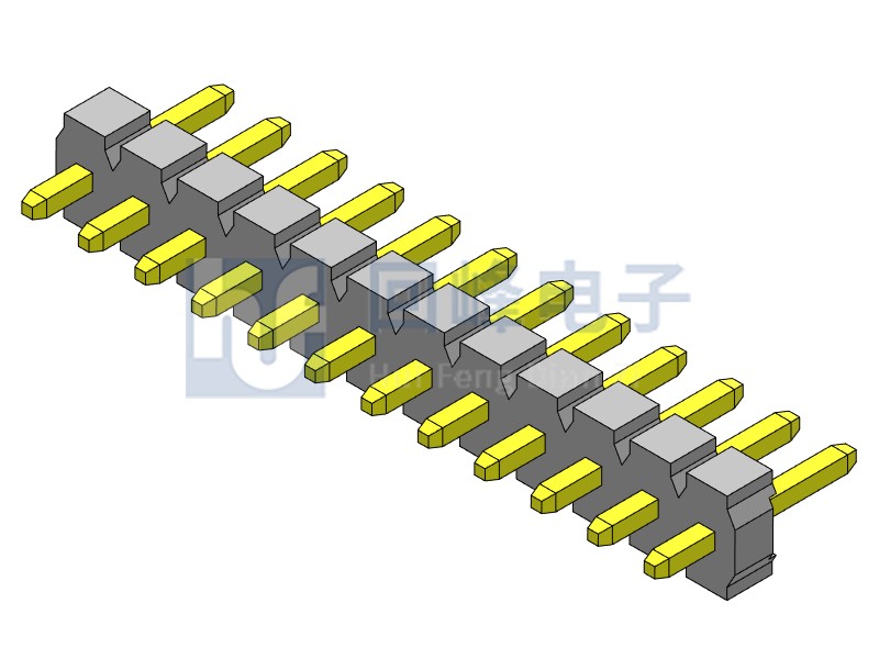 3.96mm 单排单塑 180度 1*12PIN  排针