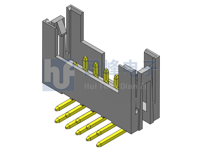 2.0mm简牛 双排单塑 DIP  2*5PIN  黑色