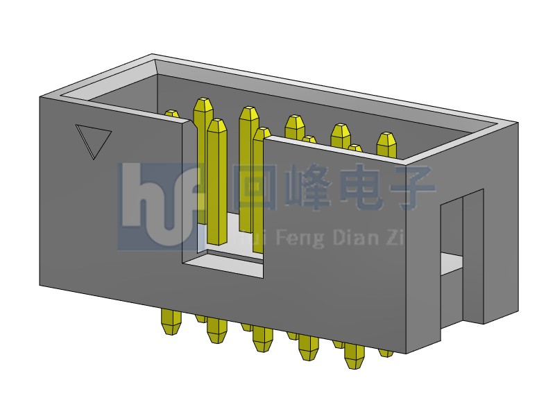 2.54mm简牛 双排单塑 DIP 180度