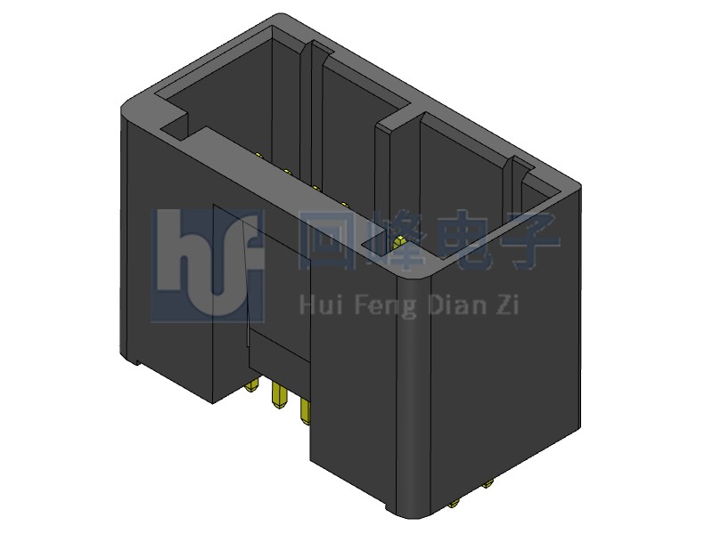 2.5mm 双排公座 2*8PIN 不耐高温 铝合金