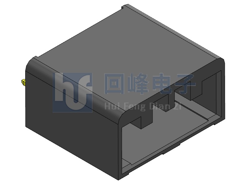 1.27mm 单排公座 1*7PIN 不耐高温 黑色