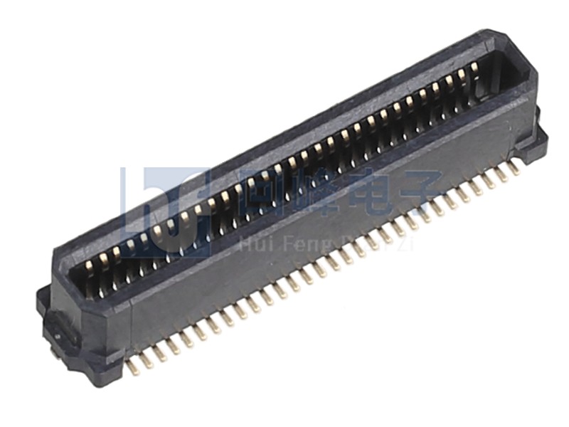 0.635mm 双排连接器 2*40PIN 耐高温 黑色