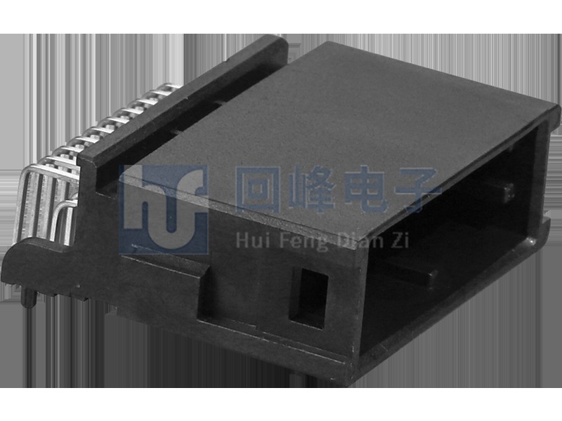 1.8mm 双排公座 2*10PIN 耐高温 黑色