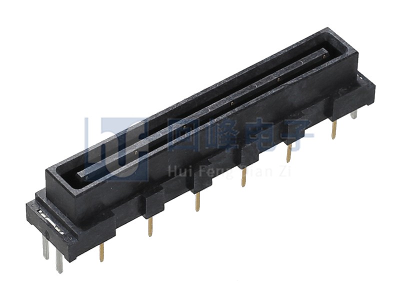 6.5mm 双排连接器 2*6PIN 耐高温 黑色