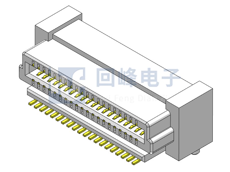 0.8mm 双排母座 2*40PIN 耐高温