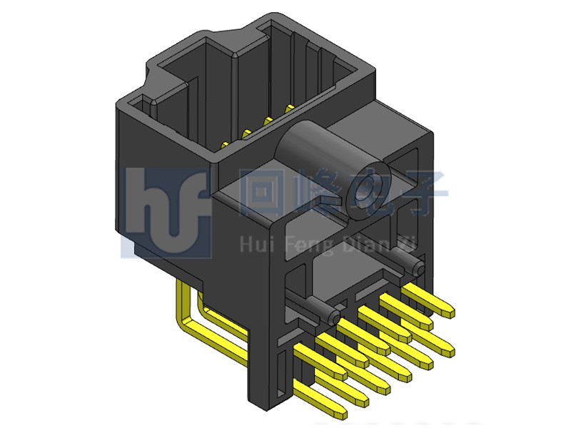 2.54mm 公座  2*6PIN 黄铜 黑壳