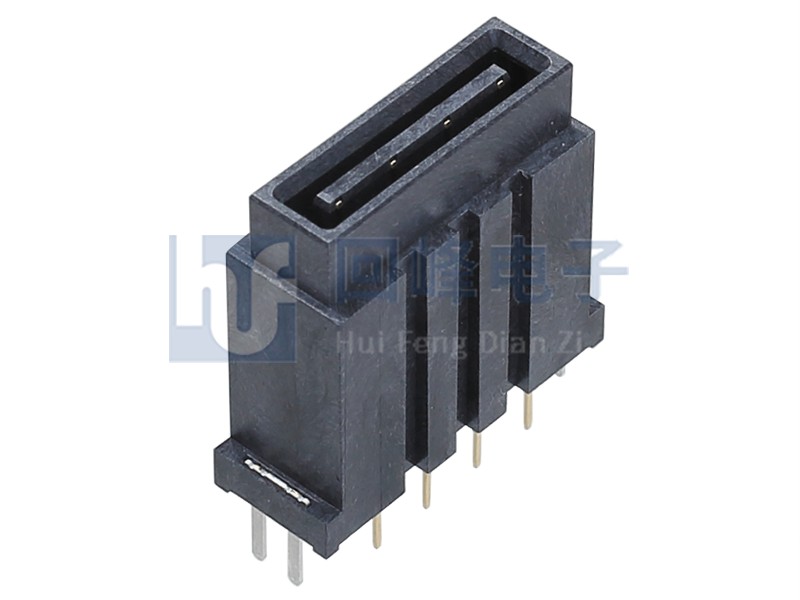 4.0mm 双排公座 2*4PIN 耐高温 黑色