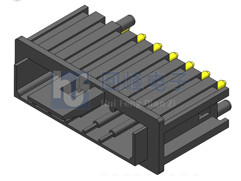 3.2mm 公座 黄铜  黑壳 7PIN