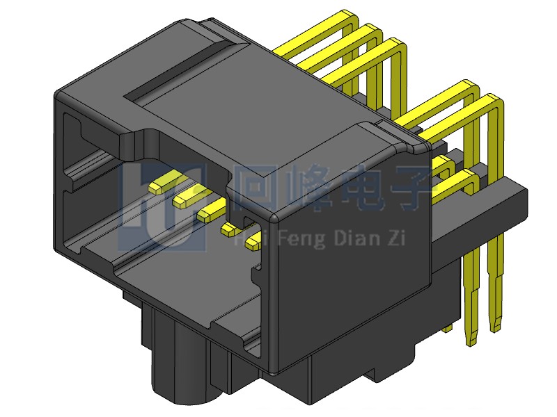 2.5mm 公座 黑壳 黄铜 2*12PIN