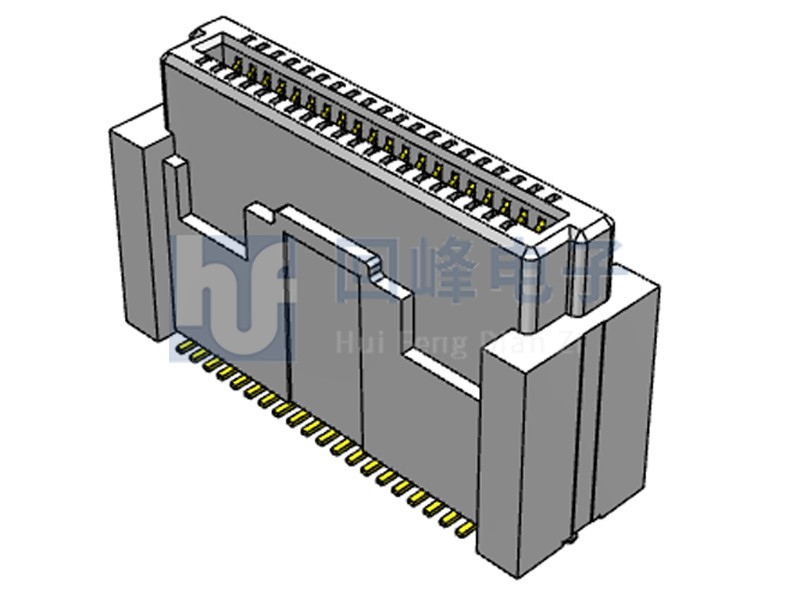 0.8mm 母座  双排 SMT 2*20PIN 耐高温