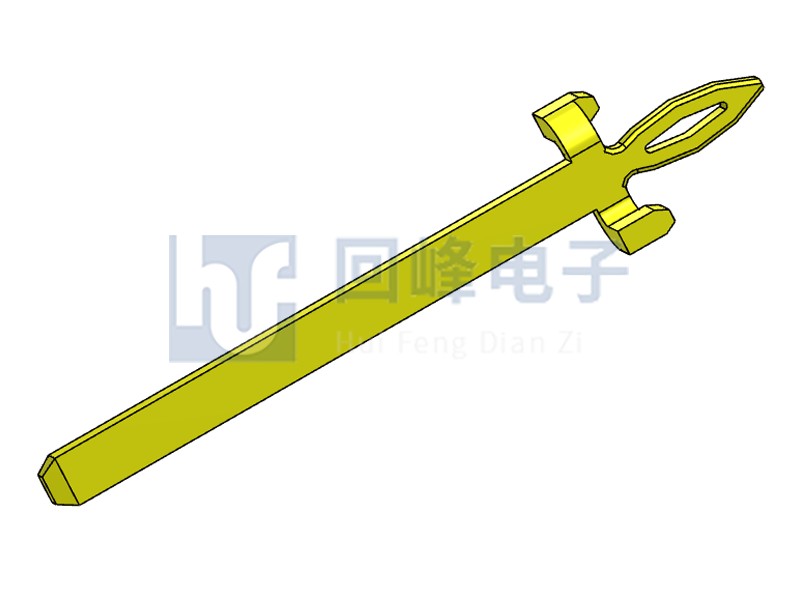 0.6mm厚度鱼眼排针 单PIN 磷青铜