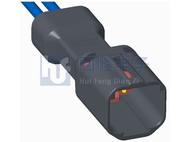 2.20mm间距 2PIN 公端子护套 线到线