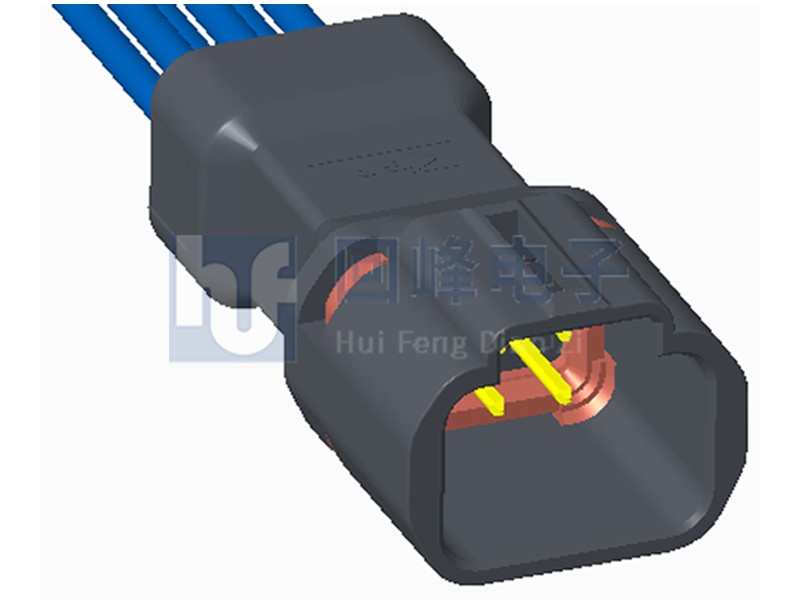 2.20mm间距 2*3PIN 公端子护套 线到线