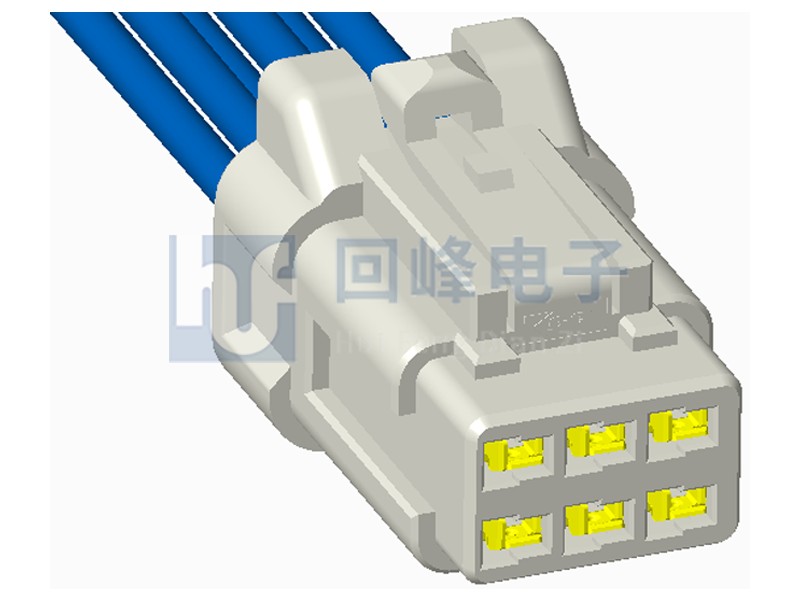 2.20mm间距  2*3PIN 母座+端子