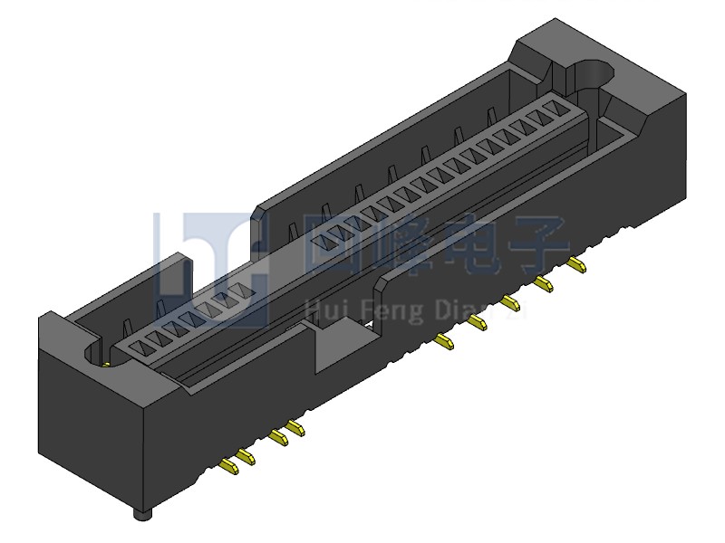 1.27mm 双排 2*10PIN 耐高温 黑色