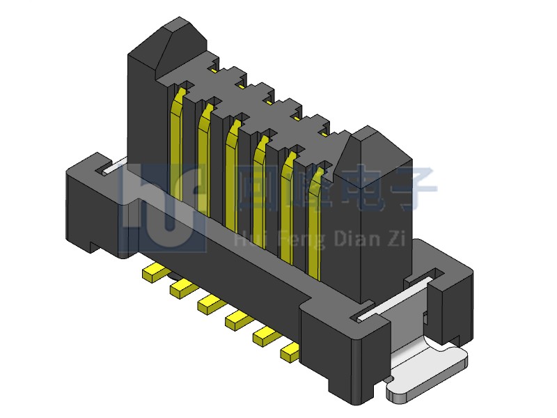 0.80mm 双排 2*6PIN 耐高温 黑色
