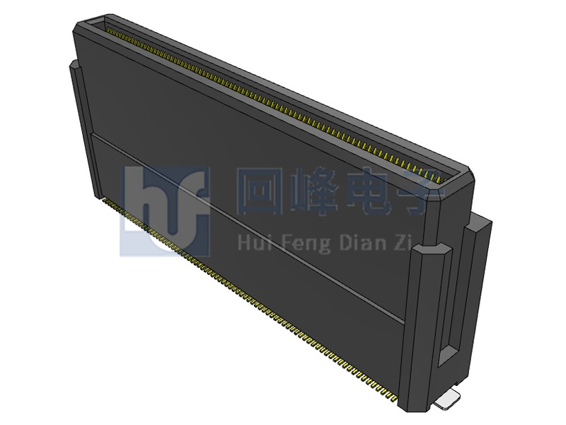 0.80mm 双排 2*6PIN 耐高温 黑色
