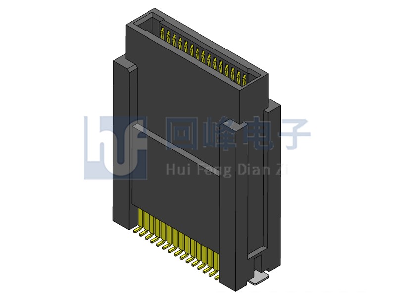 0.80mm 双排 2*15PIN 耐高温 黑色