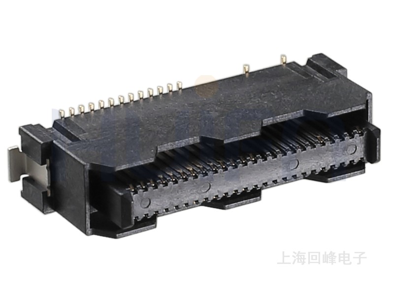 0.80mm 双排 2*24PIN 耐高温 黑色