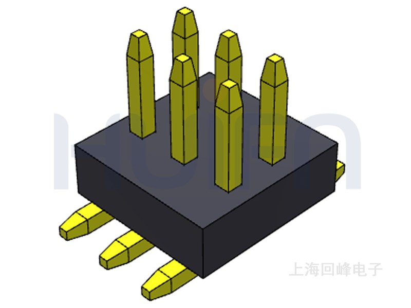 1.0mm 单塑 SMT 2*40PIN 排针