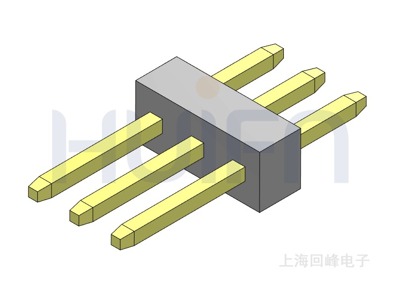 1.0mm 单塑  180度 1*40PIN  排针