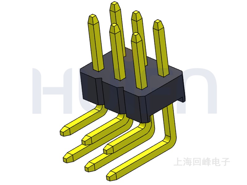 2.0mm 单塑 90度 2*40PIN 排针