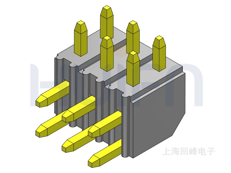 2.0mm 单塑  90度 2*40PIN 排针