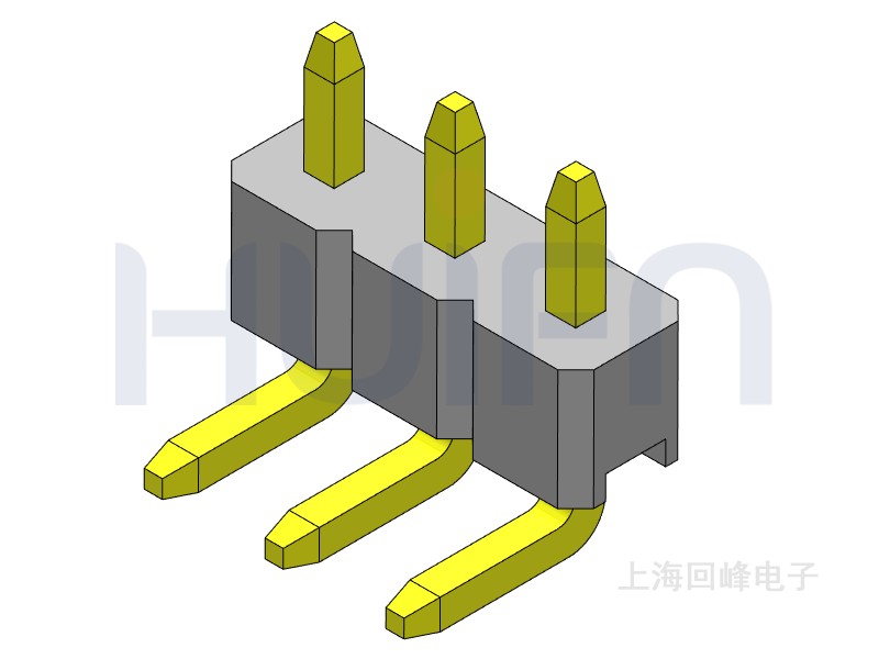 2.0mm 单塑 SMT 90度 1*40PIN 排针