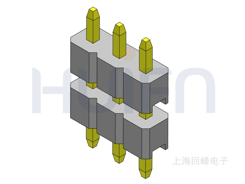 2.0mm 双塑 180度 1*40PIN 排针