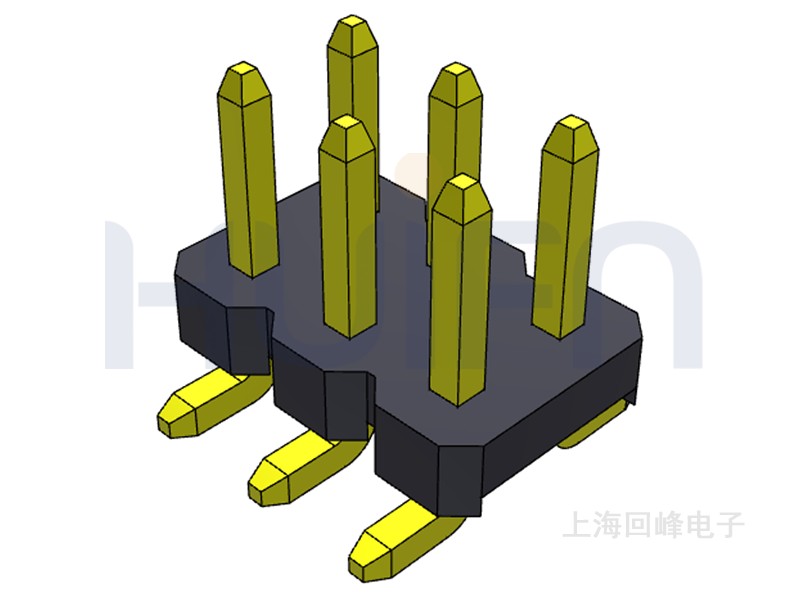 2.54mm 单塑 SMT 180度 2*40PIN 排针