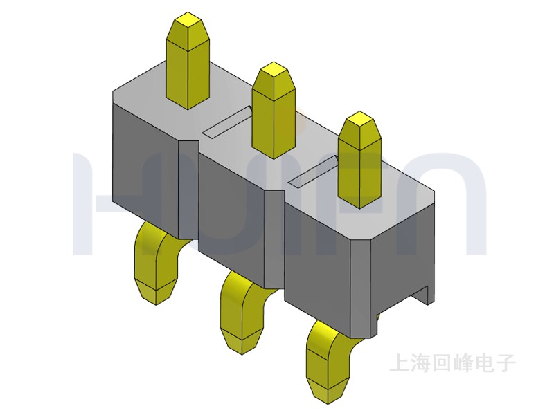 2.54mm 单塑 SMT 90度 1*40PIN 回峰