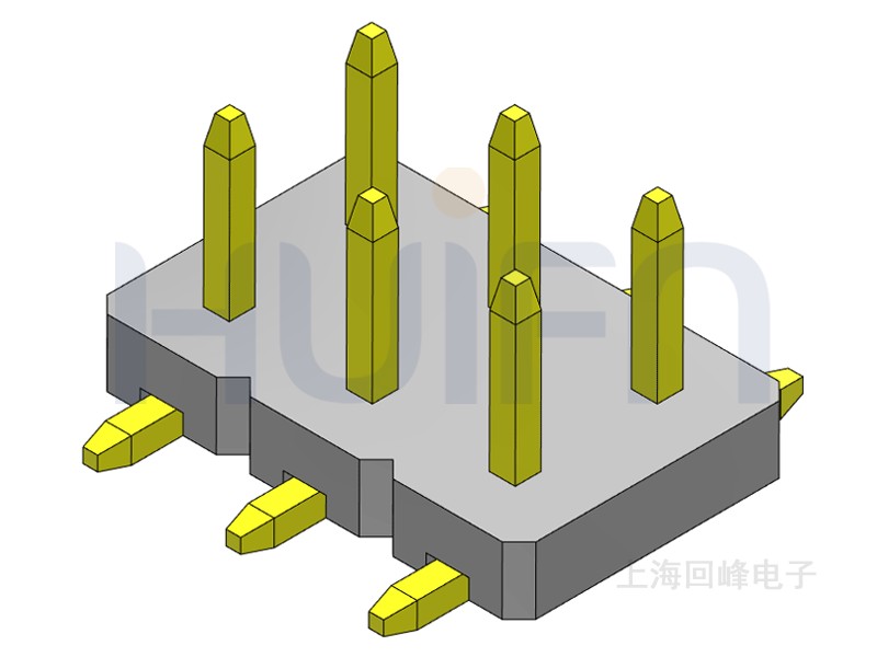 2.54mm 单塑 SMT 180度 2*40PIN 回峰