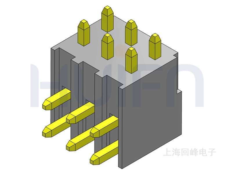 2.54mm 单塑 90度 2*40PIN 排针