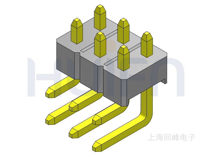 2.54mm 单塑 90度 2*40PIN 排针