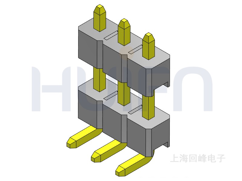 2.54mm 单塑 SMT 180度 1*40PIN 排针