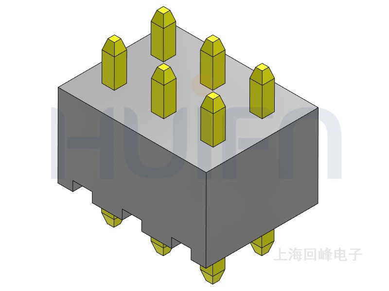 2.54mm 单塑 180度 2*40PIN 回峰