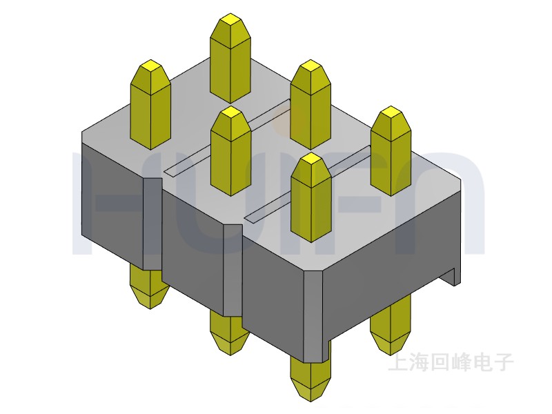 2.54mm 单塑 180度 2*40PIN 排针
