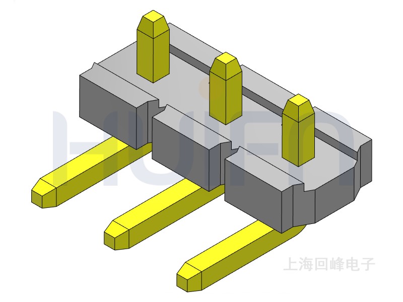 5.08mm 单排单塑 SMT 180度 1*40PIN  回峰