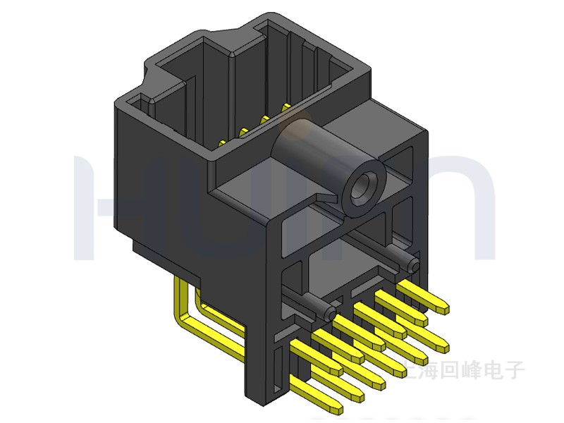 2.54mm 公座  2*6PIN 黄铜 黑壳
