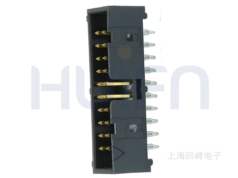 2.54MM 选镀半金 180°DIP 简易牛角